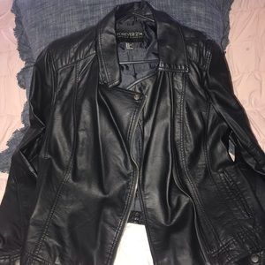 Faux leather jacket. Never worn
